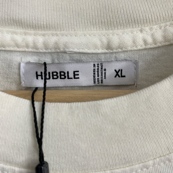 Hubble Studios Shirt Men XL Los Angeles Lakers Back To Back Champions Cream Tee - Picture 6 of 8